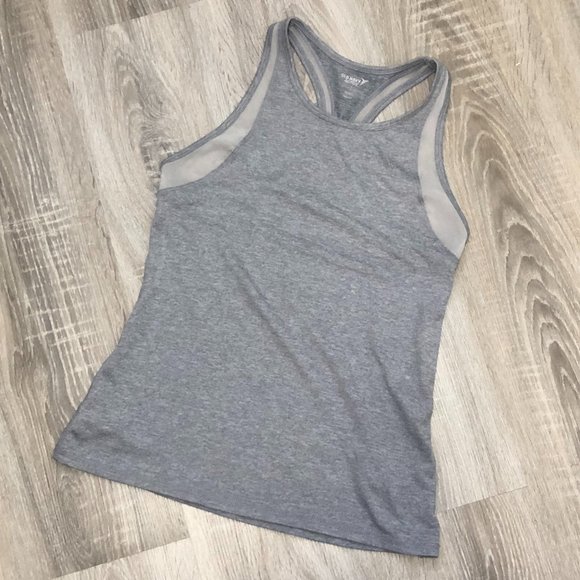 Old Navy Activewear Racerback Tank Top Womens Go Dry Small Heather Grey - Picture 1 of 4